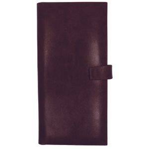 Визитница (160 визиток), бордовый, 25х12х2 см, кожа, тиснение