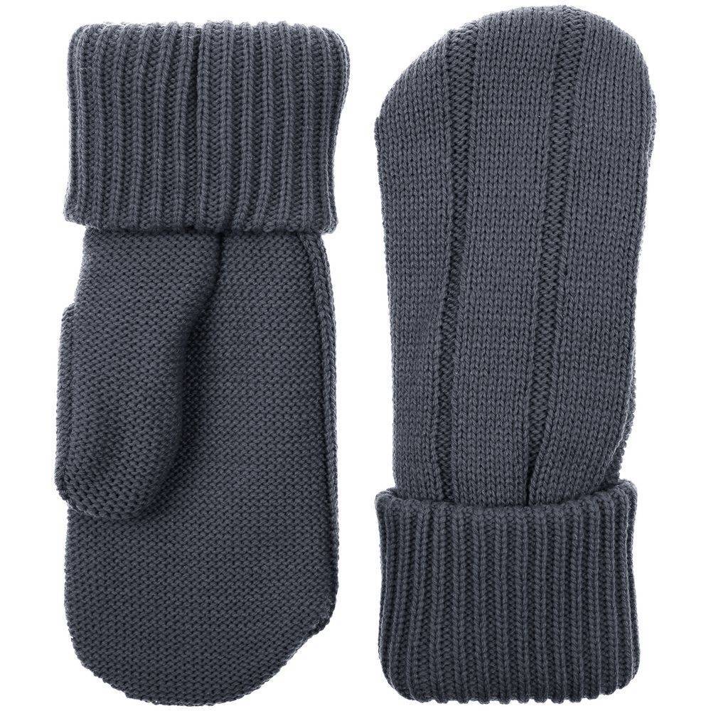 Варежки Knit Beat, серые (графит), размер S/M Варежки Knit Beat, серые (графит), размер S/M