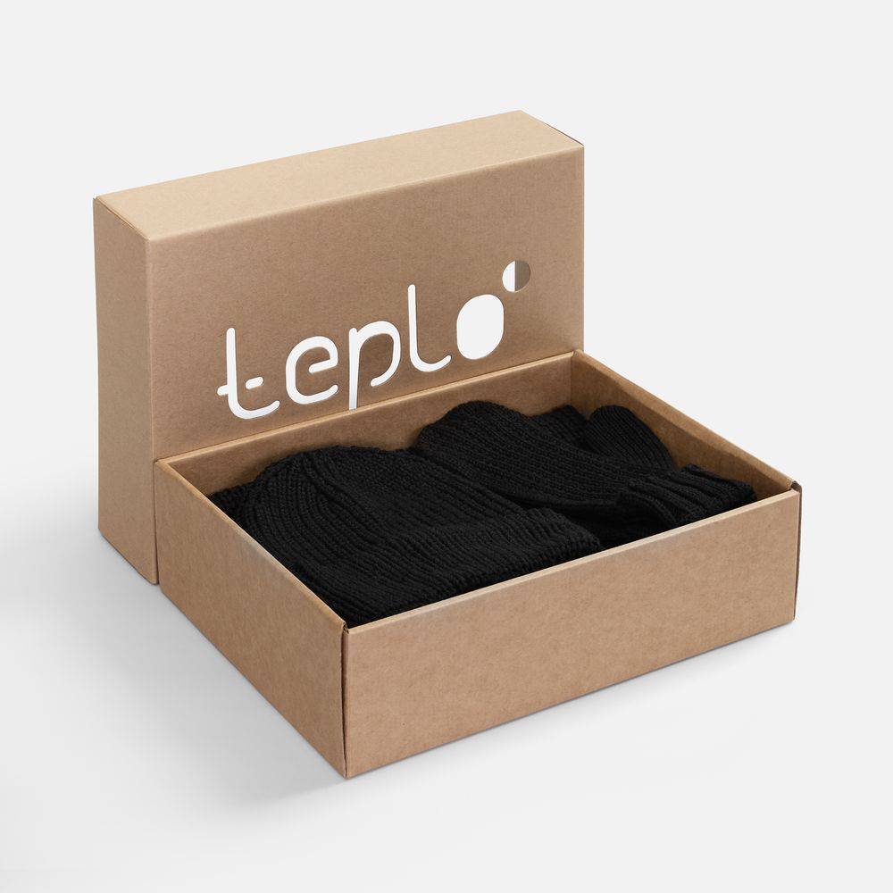 Набор Nordkyn Full Set с шарфом, черный, размер S/M