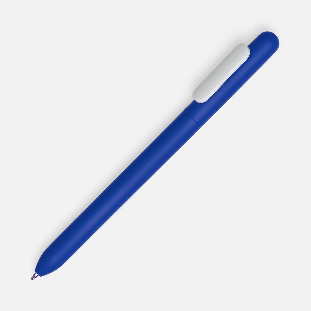 Ручка шариковая Swiper Soft Touch, синяя с белым