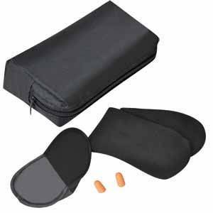 Набор "Счастливого полета!": повязка на глаза, беруши и носки, 16х9х3 см, повязка:18х9 см