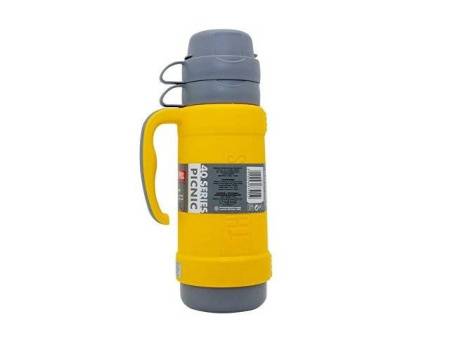Термос со стеклянной колбой тм THERMOS PICNIC 40 Series Yellow 0,5L