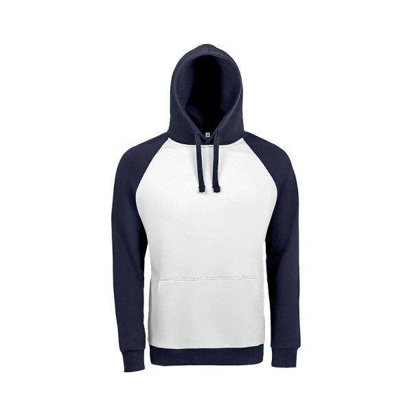 Толстовка "Seattle", белый/темно-синий_XS, 80% х/б, 20% п/э