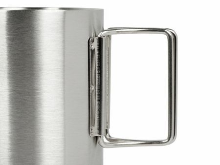 Стальная кружка с двойными стенками и складными ручками "Kamchatka" Стальная кружка с двойными стенками и складными ручками "Kamchatka"