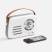 Bluetooth-колонка с радио Retronica, белая