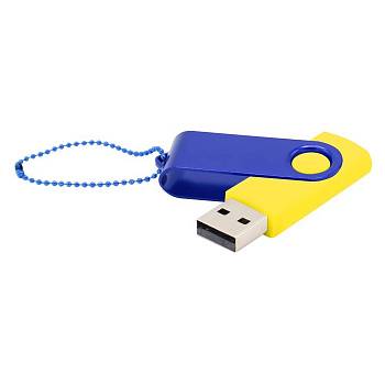Флешка Designer To Go 2.0 USB 16Gb, желтый/синий Флешка Designer To Go 2.0 USB 16Gb, желтый/синий