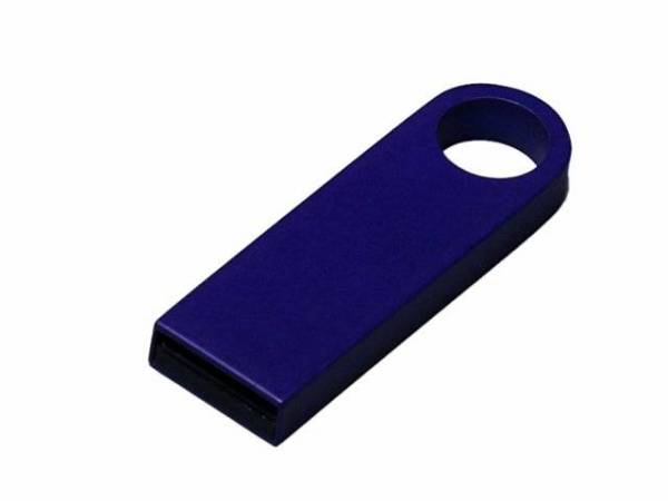 USB 2.0- флешка на 8 Гб с мини чипом, компактный дизайн с круглым отверстием