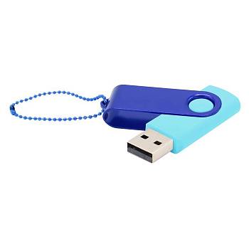 Флешка Designer To Go 2.0 USB 16Gb, бирюзовый/синий Флешка Designer To Go 2.0 USB 16Gb, бирюзовый/синий