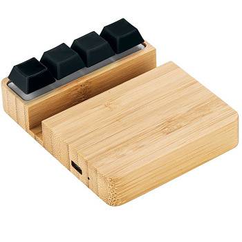 Беспроводное зарядное устройство ClickPad (10W) в виде подставки для телефона, с клавишами анти-стресс, черный