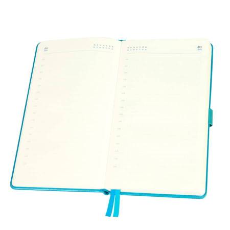 Ежедневник недатированный Verry, А5,  лазурный, кремовый блок, без обреза
