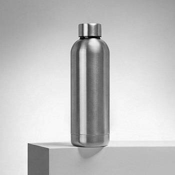 Вакуумная термобутылка "Cask" Waterline, 500 мл, серебристый глянцевый