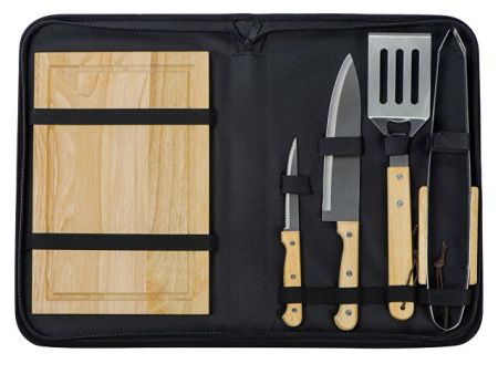 Набор для барбекю Terra из 6 предметов, с разделочной доской Набор для барбекю Terra из 6 предметов, с разделочной доской