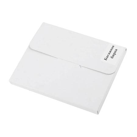 Багажная бирка  "Tinted", 6,5*11,5 см, PU, голубой с серым