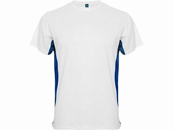 Спортивная футболка "Tokyo" мужская, белый/королевский синий