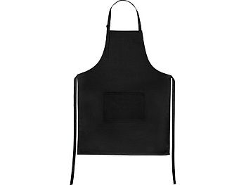 Хлопковый фартук 180gsm, черный Хлопковый фартук 180gsm, черный