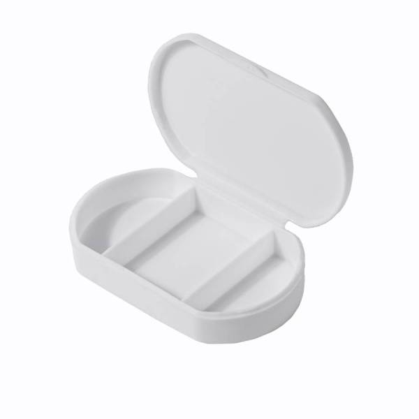 Витаминница TRIZONE, 3 отсека, 6 x 1.3 x 3.9 см, пластик Витаминница TRIZONE, 3 отсека, 6 x 1.3 x 3.9 см, пластик