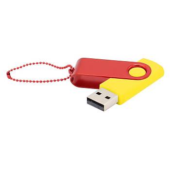 Флешка Designer To Go 2.0 USB 16Gb, желтый/красный Флешка Designer To Go 2.0 USB 16Gb, желтый/красный