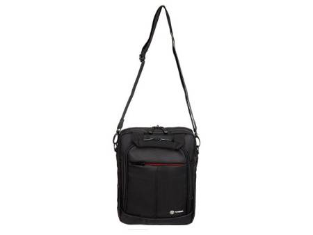 Сумка кросс-боди TORBER, черный, полиэстер, 28 х 22 х 6,5 см