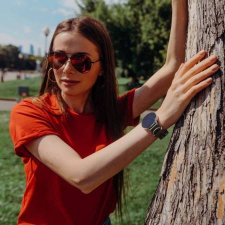 Фитнес часы GEOZON SKY c измерением кислорода в крови, розовые