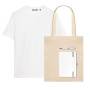 Набор с одеждой KRIS (футболка, ежедневник, ручка, шоппер), белый