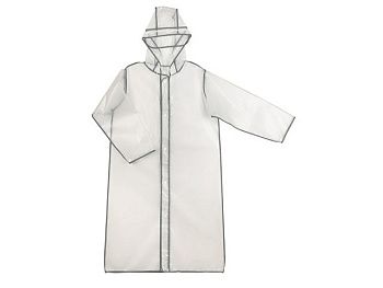 Дождевик "Providence", прозрачный/серый светоотражающий с чехлом