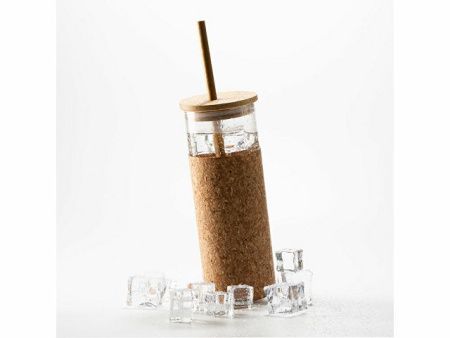 Стакан стеклянный IROKO с покрытием из натуральной пробки, 450 мл, прозрачный/бежевый Стакан стеклянный IROKO с покрытием из натуральной пробки, 450 мл, прозрачный/бежевый