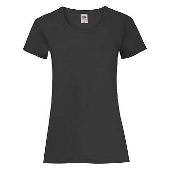 Футболка женская "Lady-Fit Valueweight T", черный_XS, 100% х/б, 165 г/м2 Футболка женская "Lady-Fit Valueweight T", черный_XS, 100% х/б, 165 г/м2