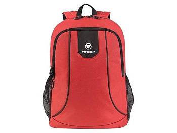 Рюкзак TORBER ROCKIT с отделением для ноутбука 15,6", красный, полиэстер 600D, 46 х 30 x 13 см