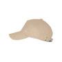 Бейсболка "LONG BEACH", 5 клиньев, метал. застежка, бежевый, 100% хлопок