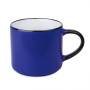 Кружка MARINA, матовая, синий с черным,  450мл