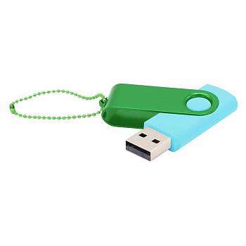 Флешка Designer To Go 2.0 USB 16Gb, бирюзовый/зеленый Флешка Designer To Go 2.0 USB 16Gb, бирюзовый/зеленый