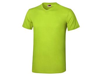 Футболка "Heavy Super Club" мужская с V-образным вырезом, зеленое яблоко