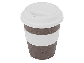 Стакан с силиконовой крышкой "Café", белый Стакан с силиконовой крышкой "Café", белый