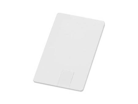 Флеш-карта "Визитка" USB 2.0 16 Gb в виде пластиковой карты "Card", белый