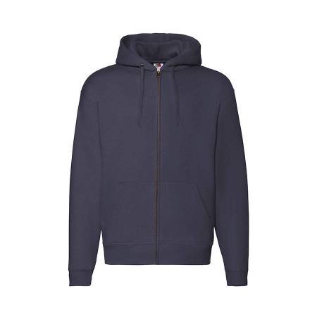 Толстовка "PREMIUM HOODED SWEAT JACKET", бордовый_L, 70% х/б, 30% п/э