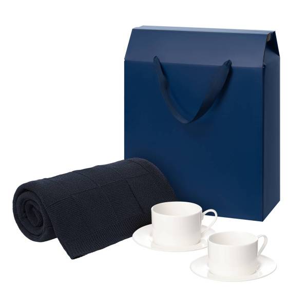 Подарочный набор Mokko, Сella, серый в коробке-пакете (две чайных пары