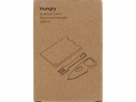 Мультиинструмент с ножом и вилкой "Hungry", черный