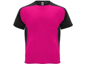 Футболка "Bugatti" мужская, яркая фуксия /черный