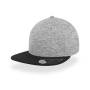 Бейсболка "BOOST",6 клиньев, пластиковая застежка,серый с черным,70% вискоза,30% п/э