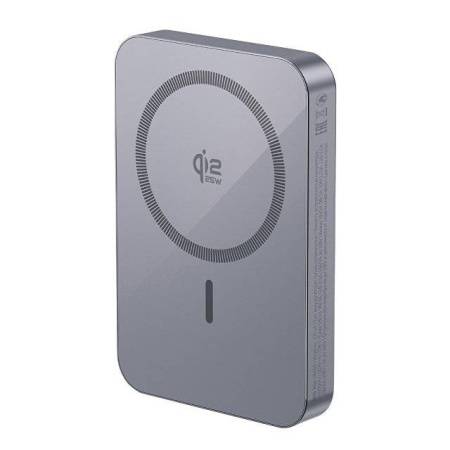 Внешний АКБ NRG Max Qi2.2 10000 мА-ч, 25Вт MageSafe, серый, Deppa