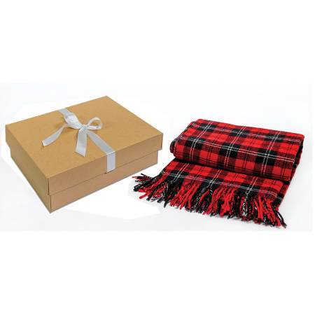 Плед  "FINE WOOL", красный,  137х160 см, 100%  шерсть