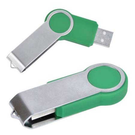 USB flash-карта "Swing" (16Гб),зеленая,6х2,3х1см,металл,пластик