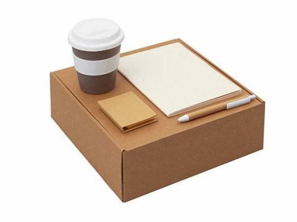 Набор «Halm» с блокнотом, ручкой и стаканом 