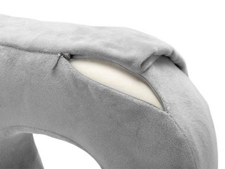 Подушка с эффектом памяти и вшитым чехлом "Stash & Snooze"