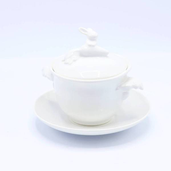 Бульонница "Кролик - Везунчик" с тарелкой, 425 мл Бульонница "Кролик - Везунчик" с тарелкой, 425 мл