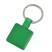 Брелок "Квадрат",зеленый,3,2х3,2х0,1см,металл