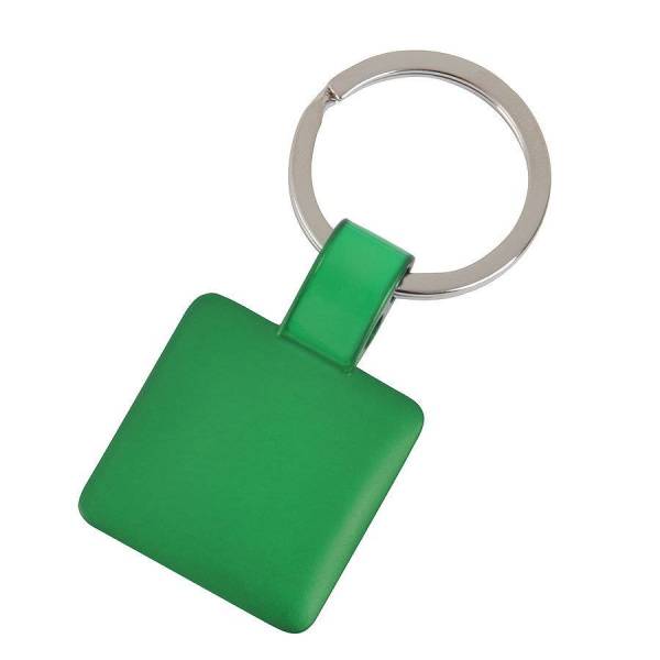 Брелок "Квадрат",зеленый,3,2х3,2х0,1см