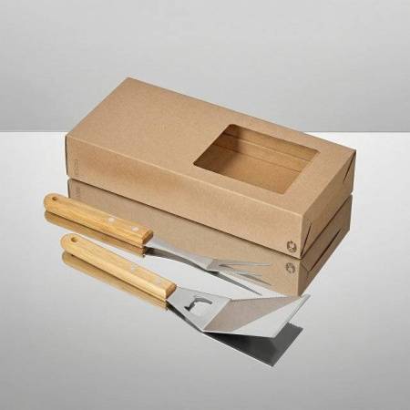 Набор BBQ Grill Master из двух приборов с деревянными ручками