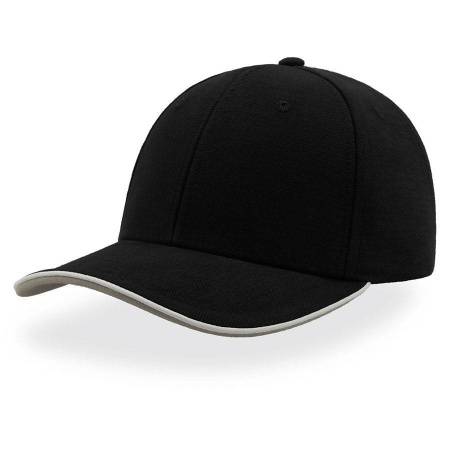 Бейсболка "PIPING SANDWICH", 6 клиньев, металлическая застежка,  натуральный, 100% хлопок