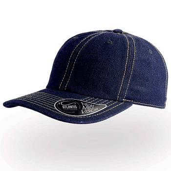 Бейсболка "DAD HAT", 6 клиньев, металлическая застежка, темный джинс, 100% хлопок, 280 г/м2 Бейсболка "DAD HAT", 6 клиньев, металлическая застежка, темный джинс, 100% хлопок, 280 г/м2